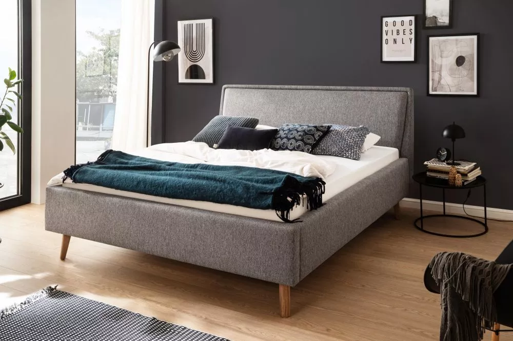 Gulta Frieda Oak Premium Standard ar stelāžu Guļamvietas platums: 160 cm, Guļamvietas garums: 200 cm, stelāžas tips: kok
