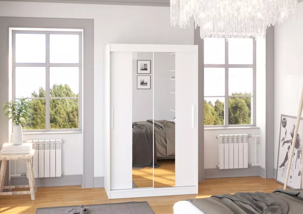 Skapis Santos · Balts · 120 × 58 × 200 cm