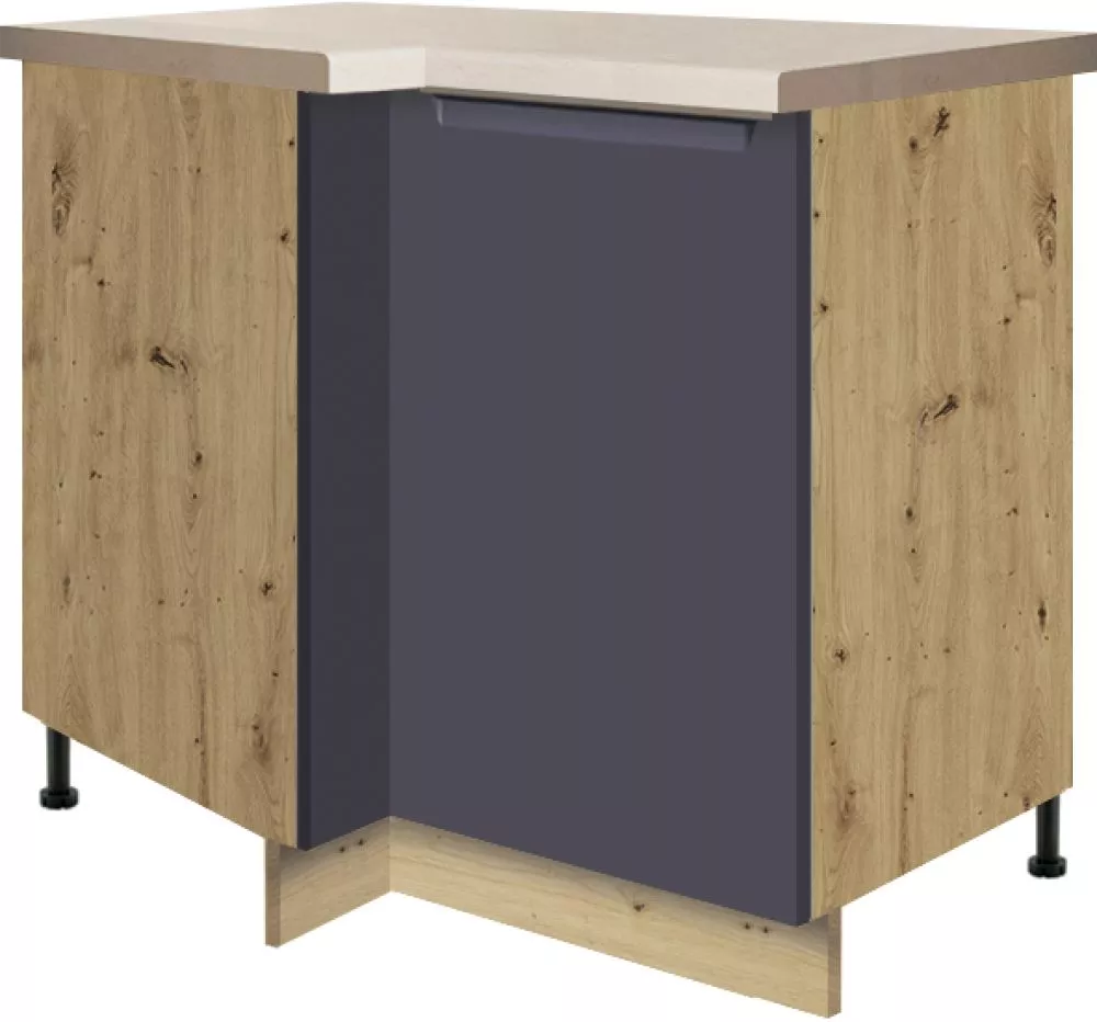 Virtuves skapis Glamour 14D-15D Puse: kreisā,