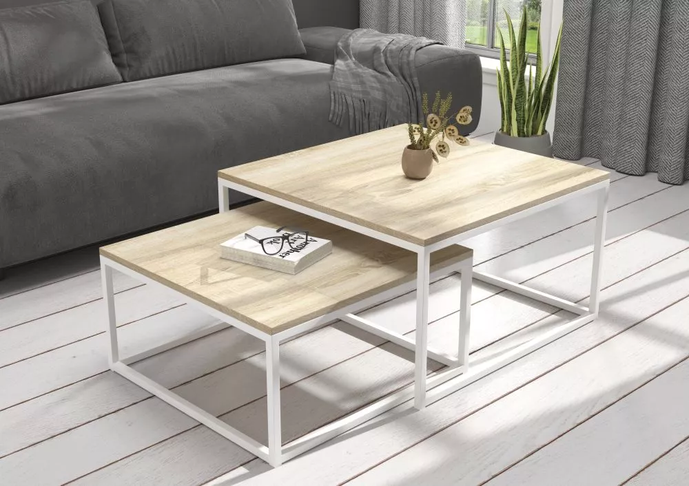Žurnālgalds Kama Loft Korpusa krāsa: sonoma, · 75 × 75 × 43 cm