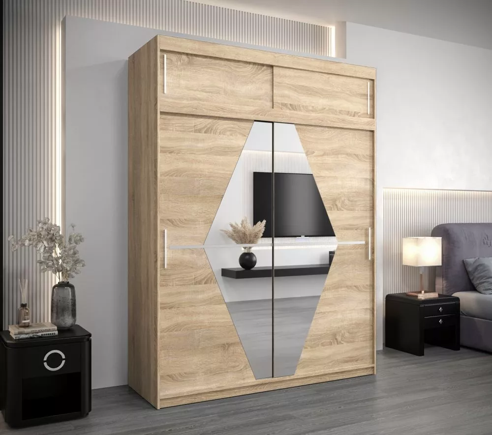 Skapis Boliwia Premium · Sonoma · 180 × 62 × 240 cm