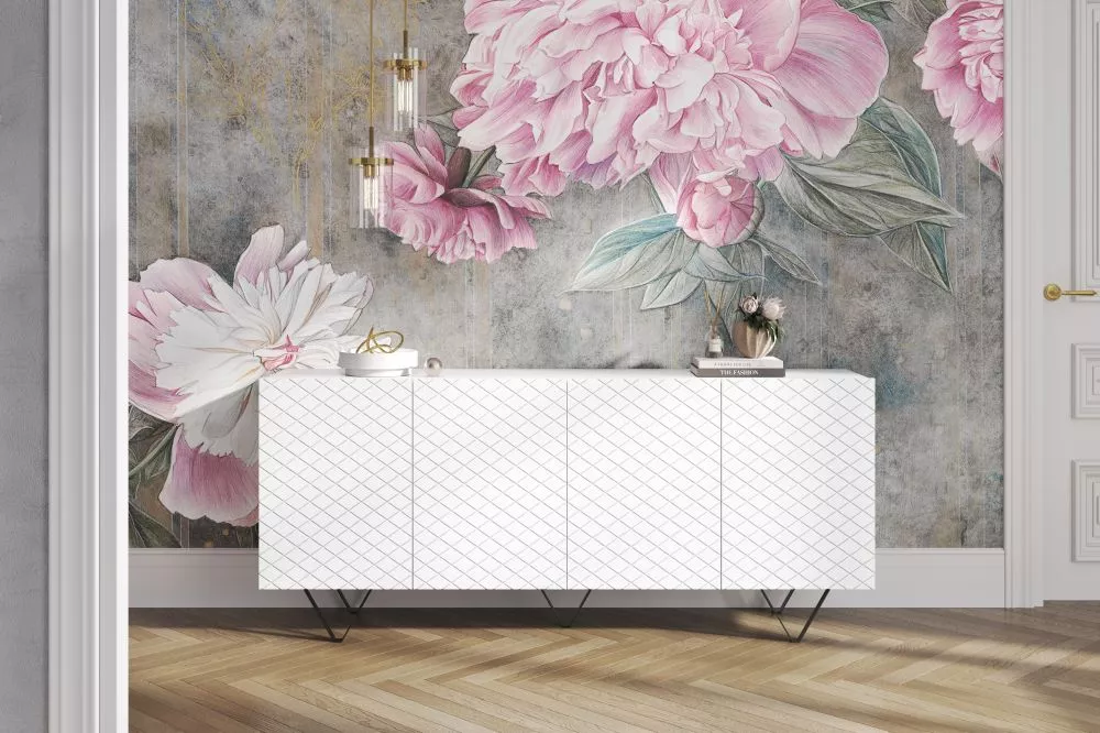 Kumode Scalia K190 4D Black · Balts · 190 × 42 × 83 cm