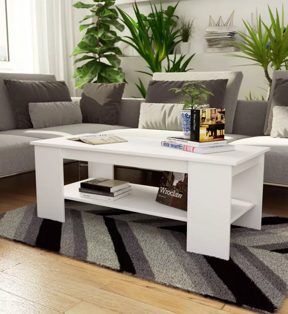 Žurnālgalds Kami Lawa · Balts · 120 × 50 × 45 cm