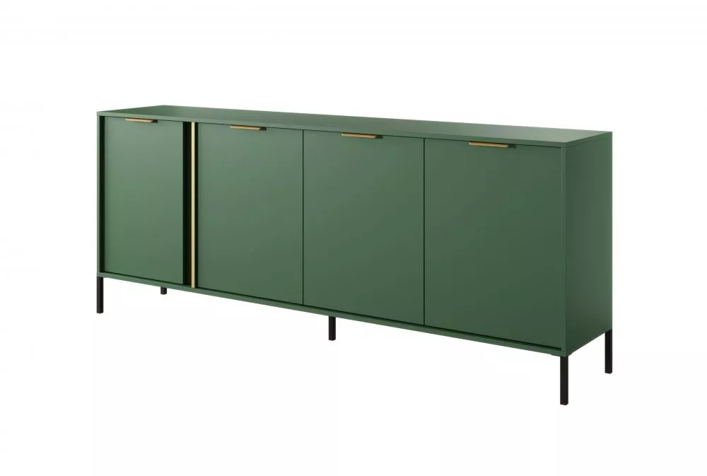 Kumode Lars E · Tumši zaļš · 202.9 × 39.5 × 81.4 cm