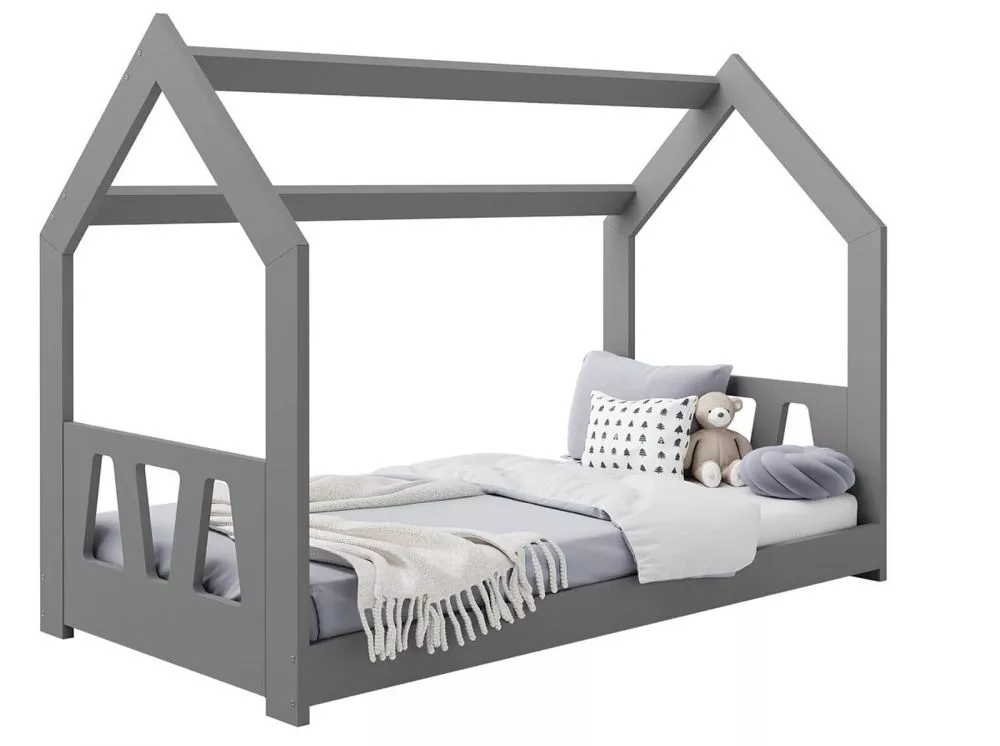 Bērnu gulta Domek D2-A ar stelāžu Guļamvietas platums: 80 cm, Guļamvietas garums: 160 cm, · 87 × 164 × 124 cm