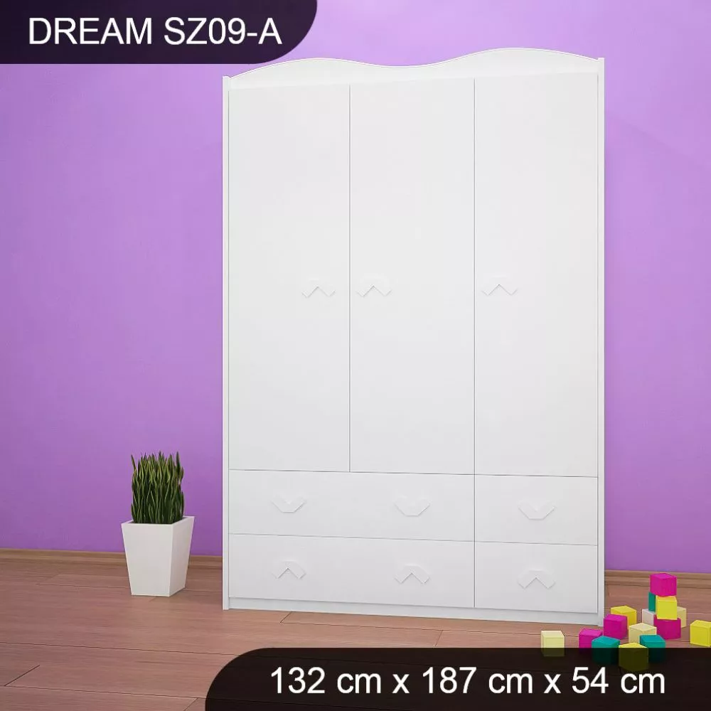 Bērnu skapis Dream SZ09-A · 132 × 54 × 187 cm