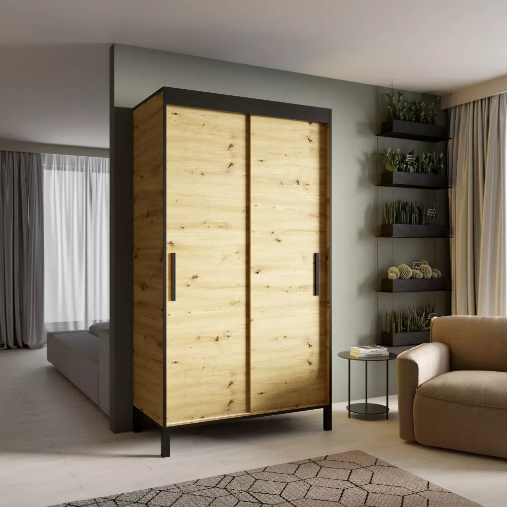 Skapis Brig 120 · Ozols artisan · 120 × 60 × 221 cm