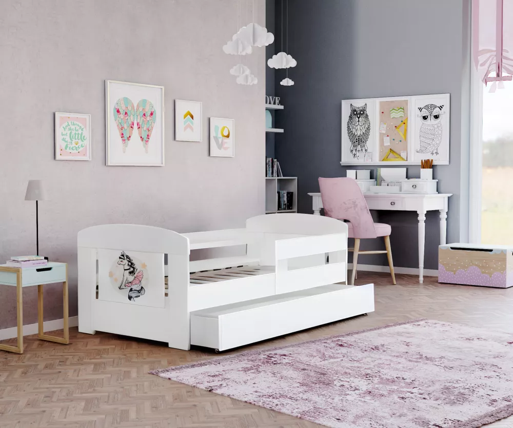 Bērnu gulta Filip Ballet ar stelāžu Guļamvietas platums: 80 cm, Guļamvietas garums: 160 cm, · 85 × 163 × 63 cm