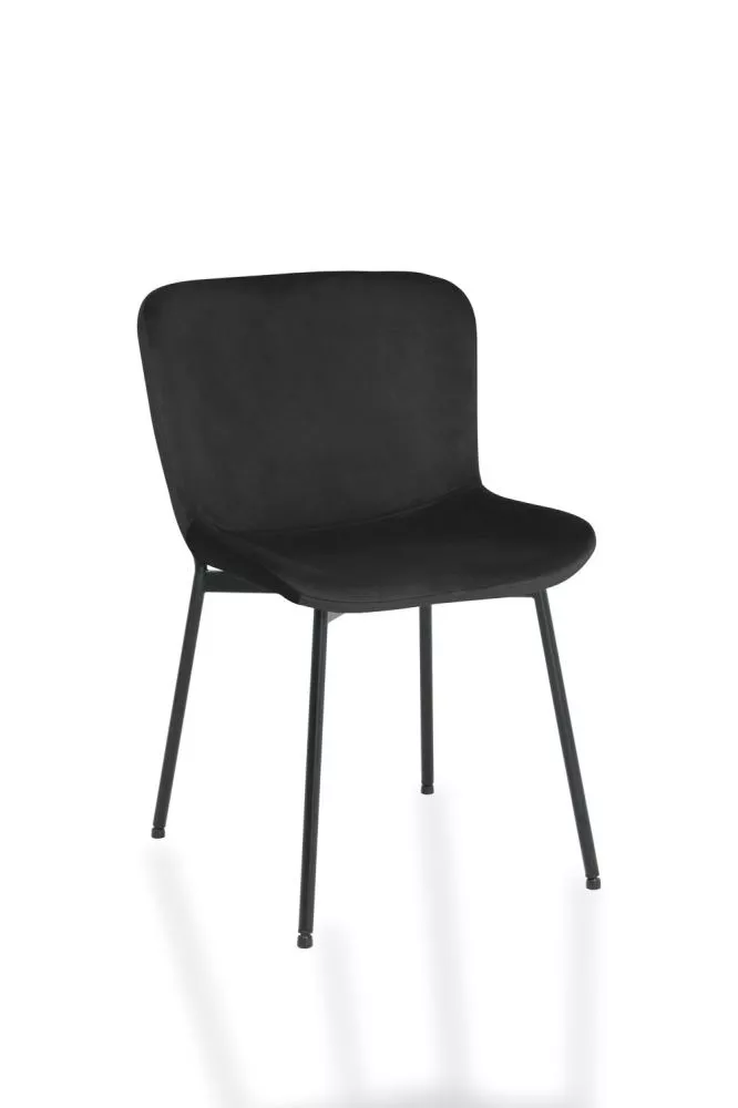 Krēsls Colby Velvet · Melns · 79 × 52 × 55 cm