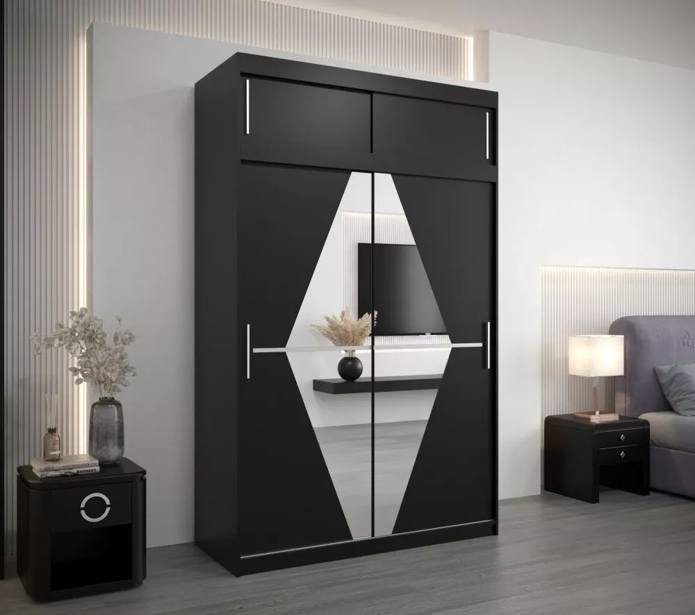 Skapis Boliwia Premium · Melns · 150 × 62 × 240 cm
