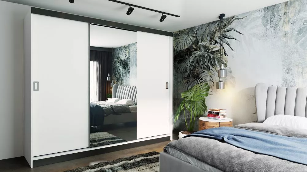 Skapis Retro 1 · Balts · 200 × 60 × 205 cm