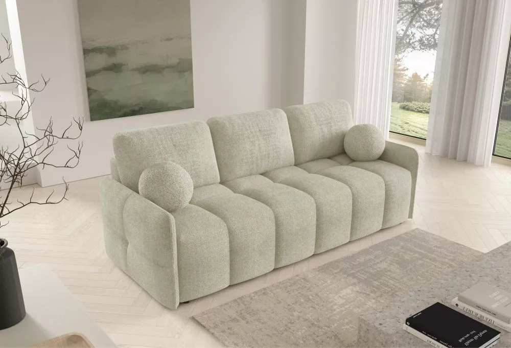 Dīvāns Emilie Premium standard · Gaiši bēšs · 90 × 212 × 95 cm