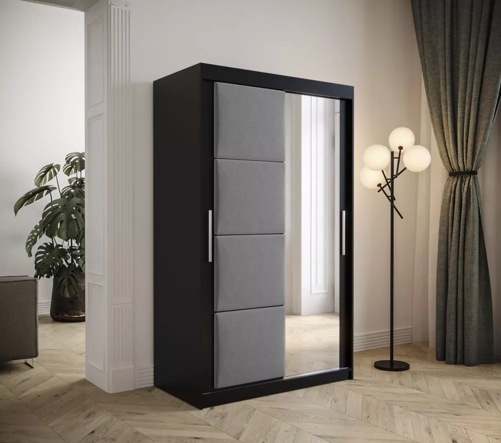 Skapis Tapi Black · 120 × 62 × 200 cm