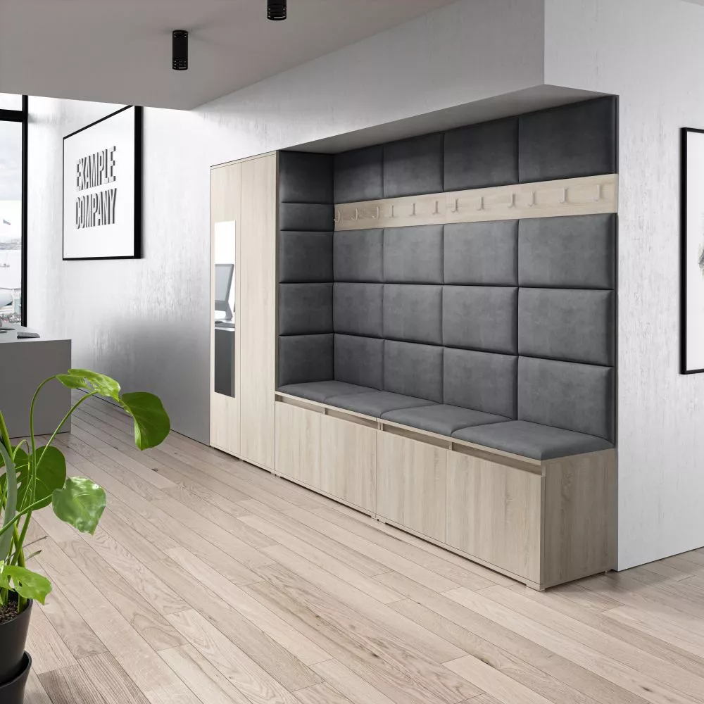 Apavu plaukts Emi 9 Trinity Korpusa krāsa: sonoma, · 290 × 185 × 40 cm