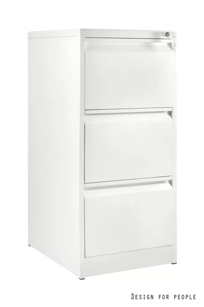Kumode XD-001-3D · Balts · 47 × 60 × 102 cm