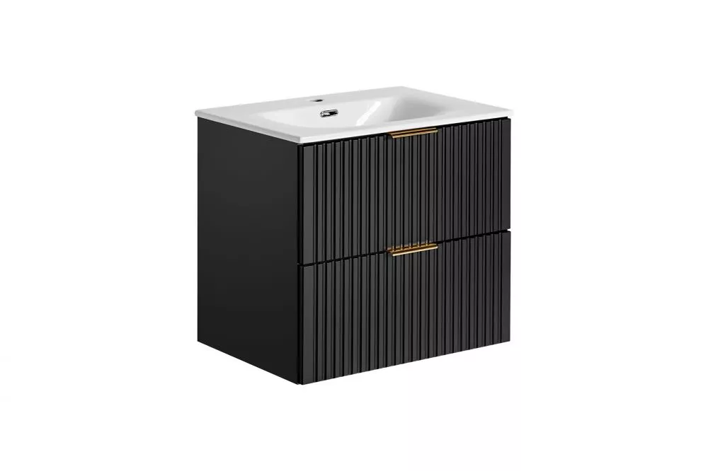 Vannas istabas skapītis Adel Black 82-60 Premium · Melns · 60 × 57 × 46 cm