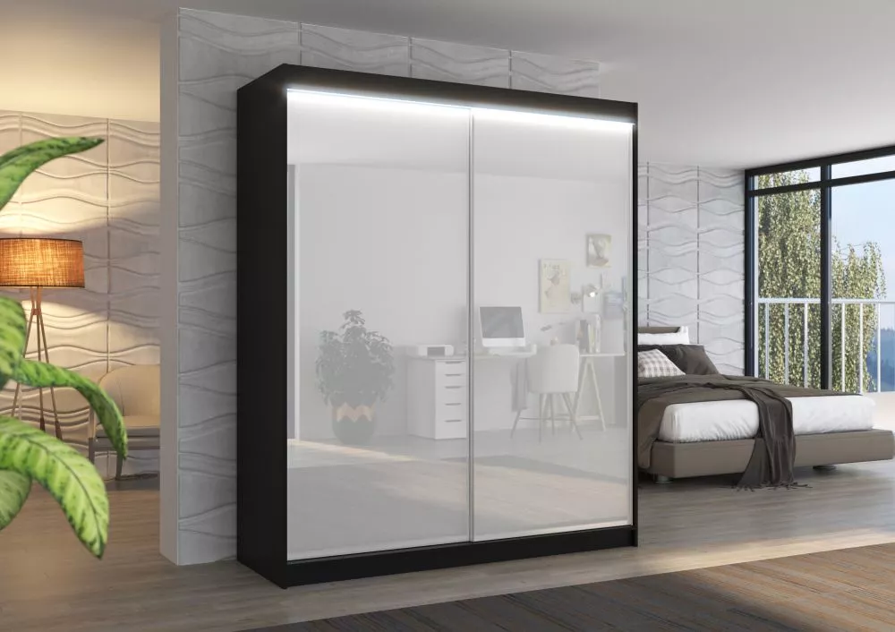 Skapis Luna A ar LED · 180 × 58 × 215 cm