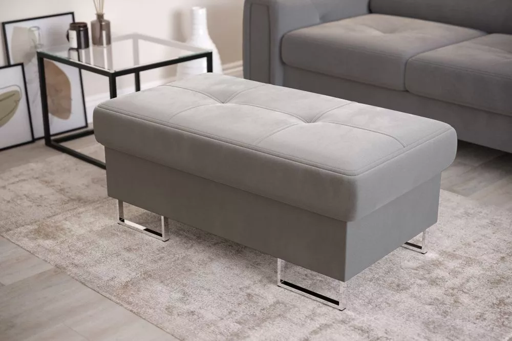 Pufs Galaxy P 100x55 Standard Auduma numurs: Monolith 85, · Pelēks · 100 × 45 × 55 cm