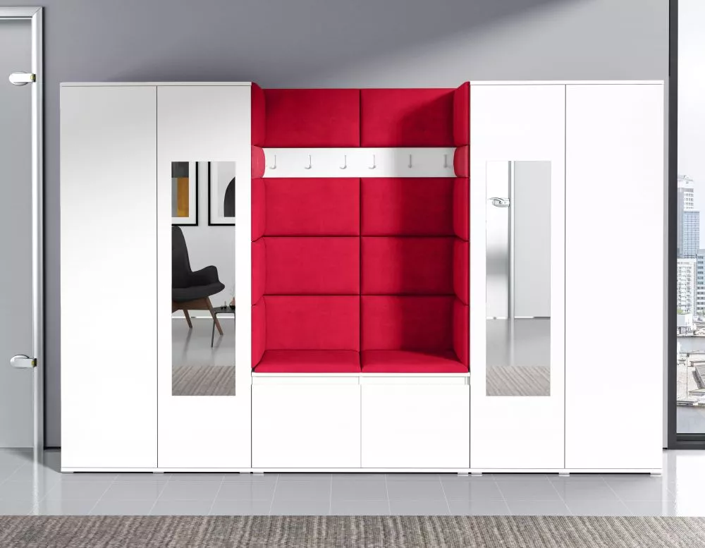 Apavu plaukts Emi 10 Trinity Korpusa krāsa: balts, · 280 × 185 × 40 cm