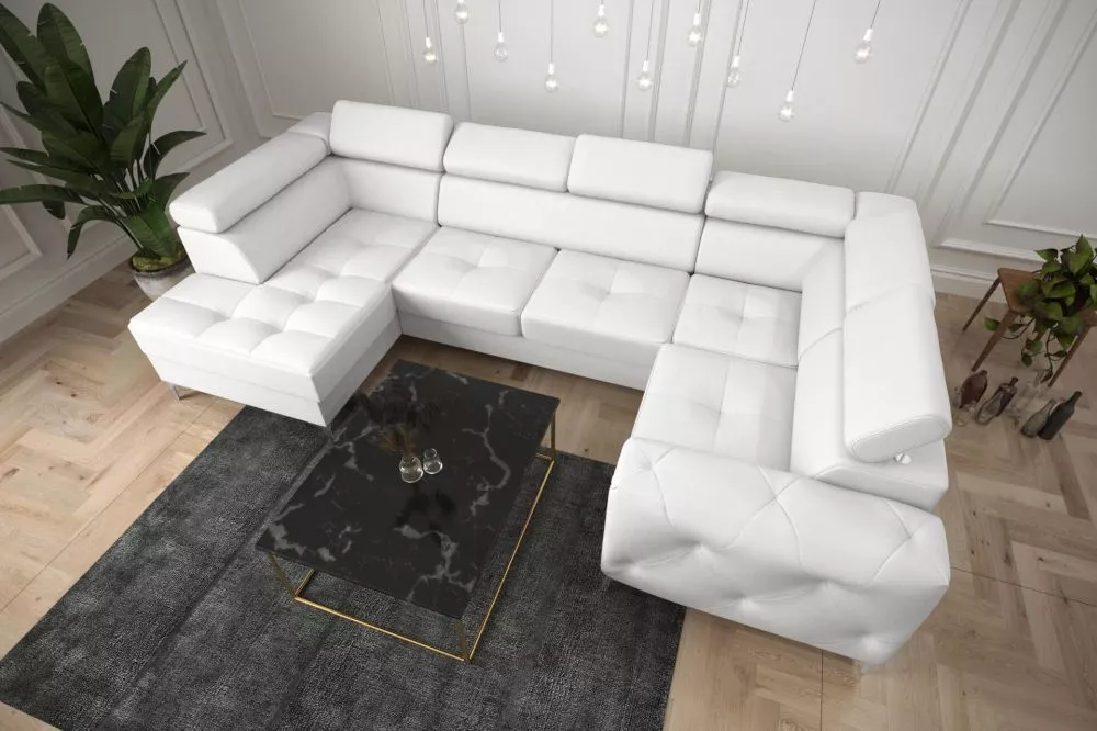 Dīvāns Orion Max 2 standard · Balts · 185 × 350 × 78 cm