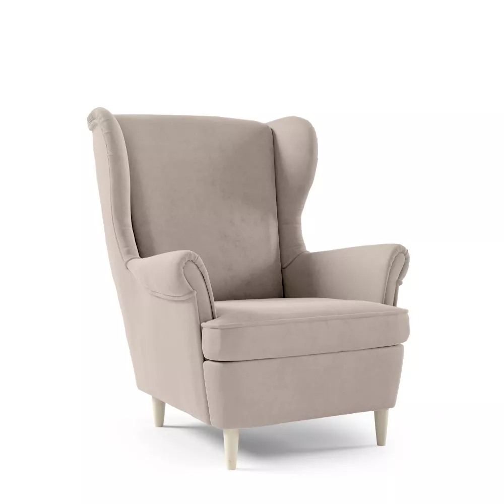 Mīksts krēsls Maya Uszak typ 194 Standard Sēdvietas dziļums: 55 cm, · Bēšs · 85 × 90 × 103 cm