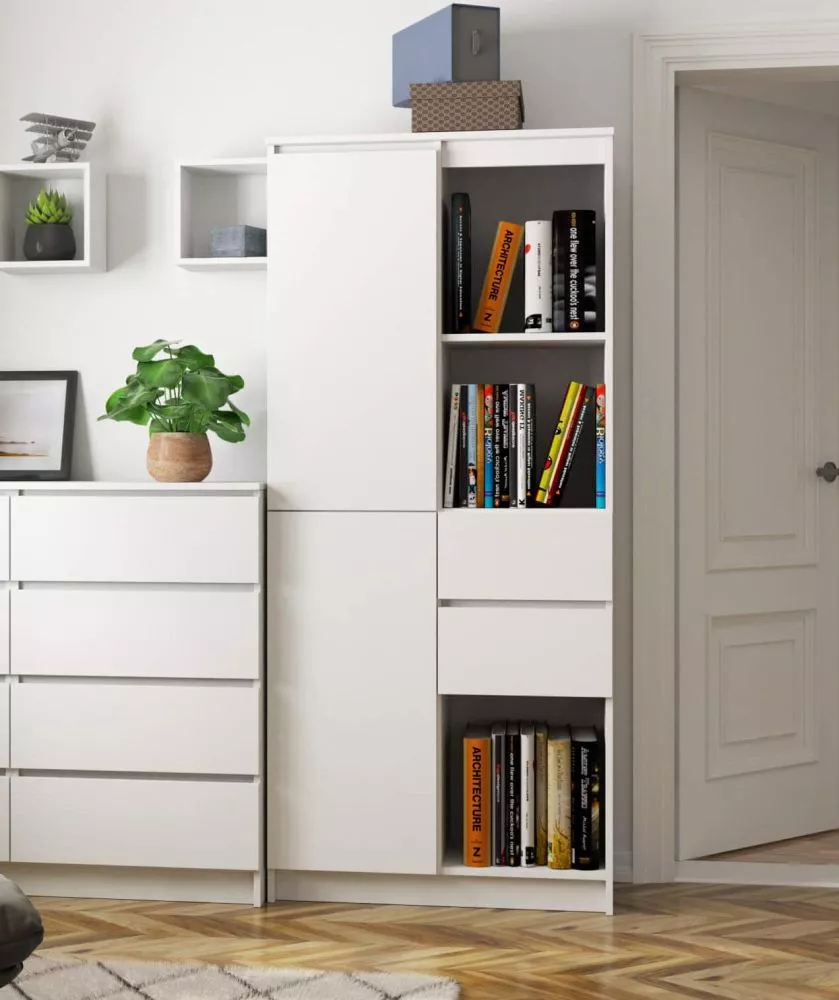 Plaukts R15 R802D2SZ · Balts · 80 × 180 × 36 cm