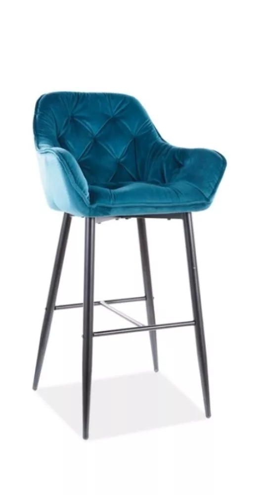 Krēsls Cherry H-1 Velvet · Tirkīzs · 105 × 56 × 40 cm