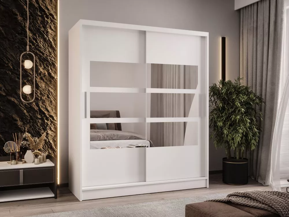 Skapis Wienna 7 · Balts · 150 × 58 × 200 cm