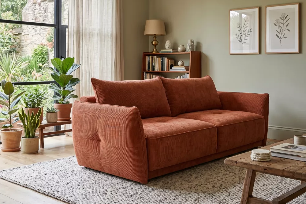Dīvāns Letto Sofa Standard · Oranžs · 104 × 233 × 76 cm