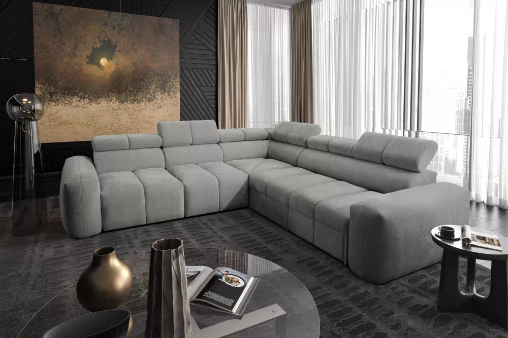 Dīvāns Levanto 3 Standard · Pelēks · 276 × 280 × 77 cm