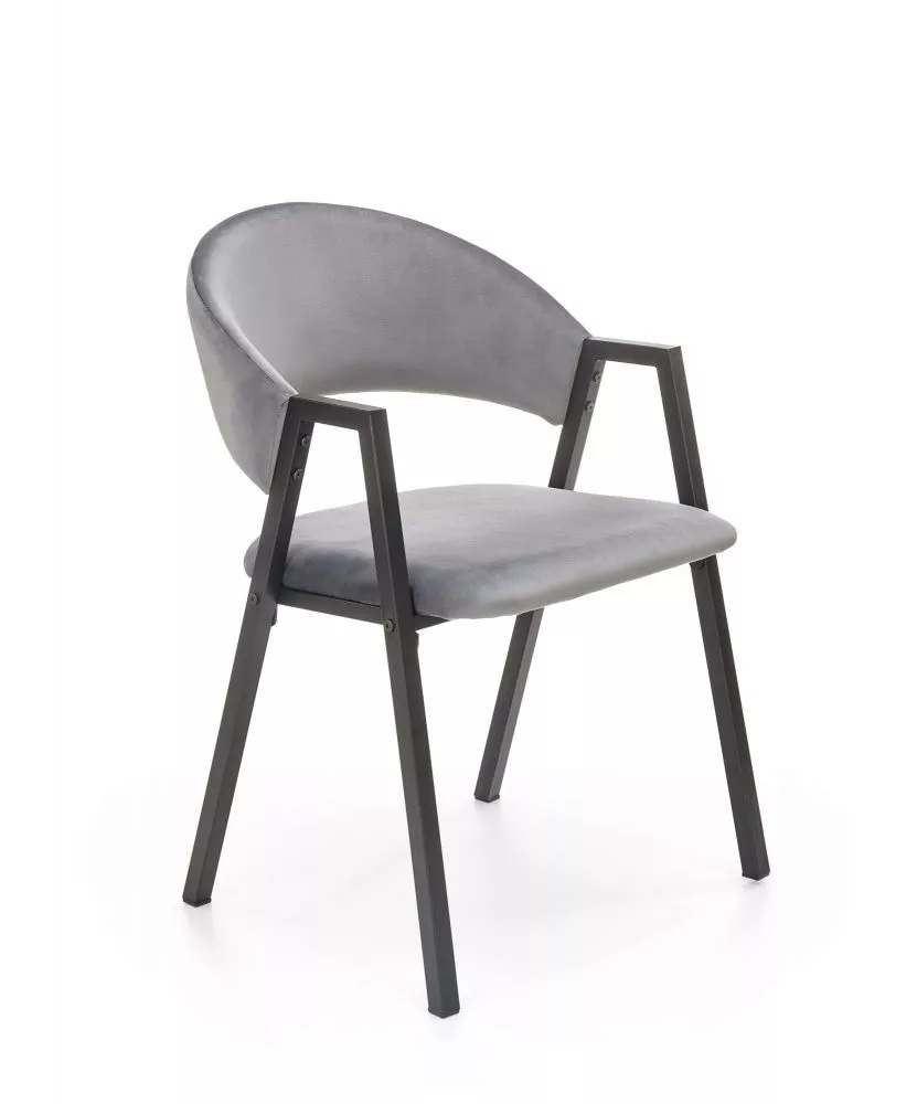 Krēsls K-473 · Pelēks · 82 × 54 × 58 cm