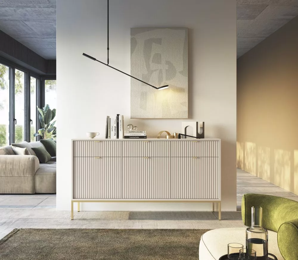 Kumode Nova Gold KSZ-154 · Gaiši bēšs · 154 × 39 × 83 cm