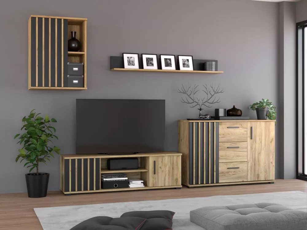 Sekcija Montana Set 3 Korpusa krāsa: ozols craft, · 37 cm