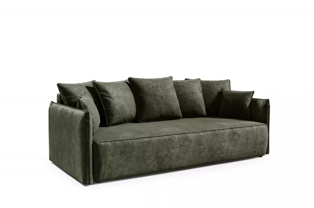 Dīvāns Buklala Premium Standard · Olīvu · 105 × 225 × 85 cm