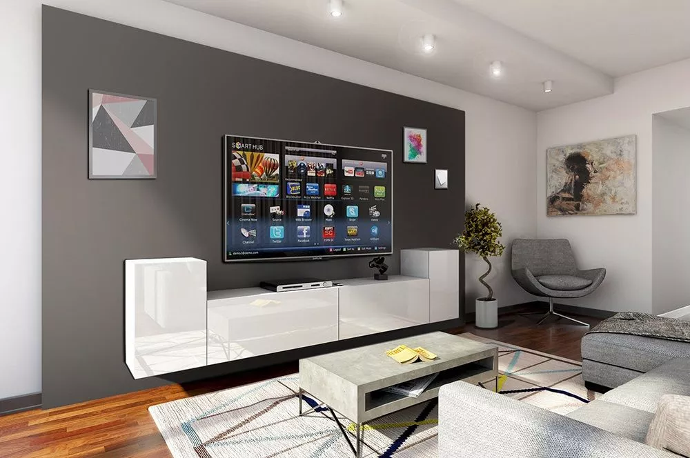 Sekcija Concept 33 · Balts · 240 × 35 × 60 cm