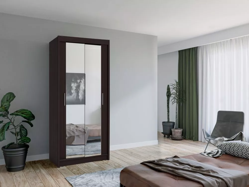 Skapis Mini Chanti 90 · Venge · 90 × 61 × 200 cm