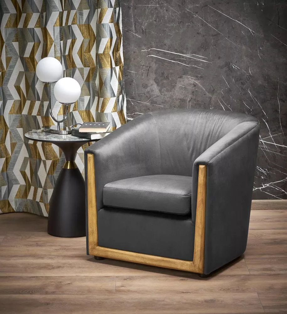 Krēsls Enrico Classic · Pelēks · 71 × 71 × 72 cm