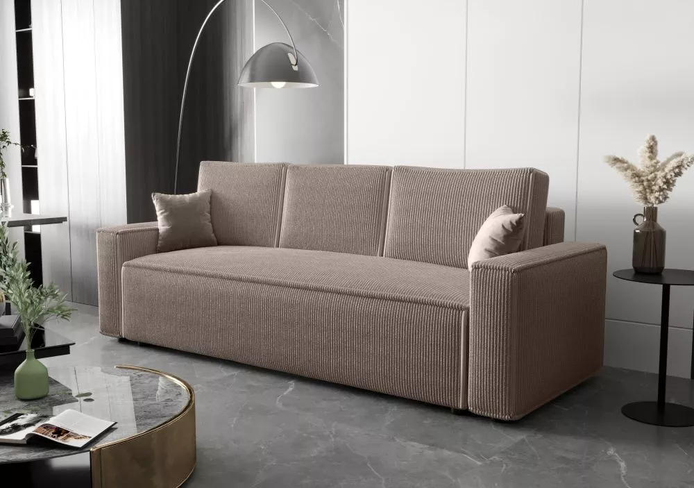 Dīvāns Ambro 3S standard · Bēšs · 90 × 230 × 85 cm