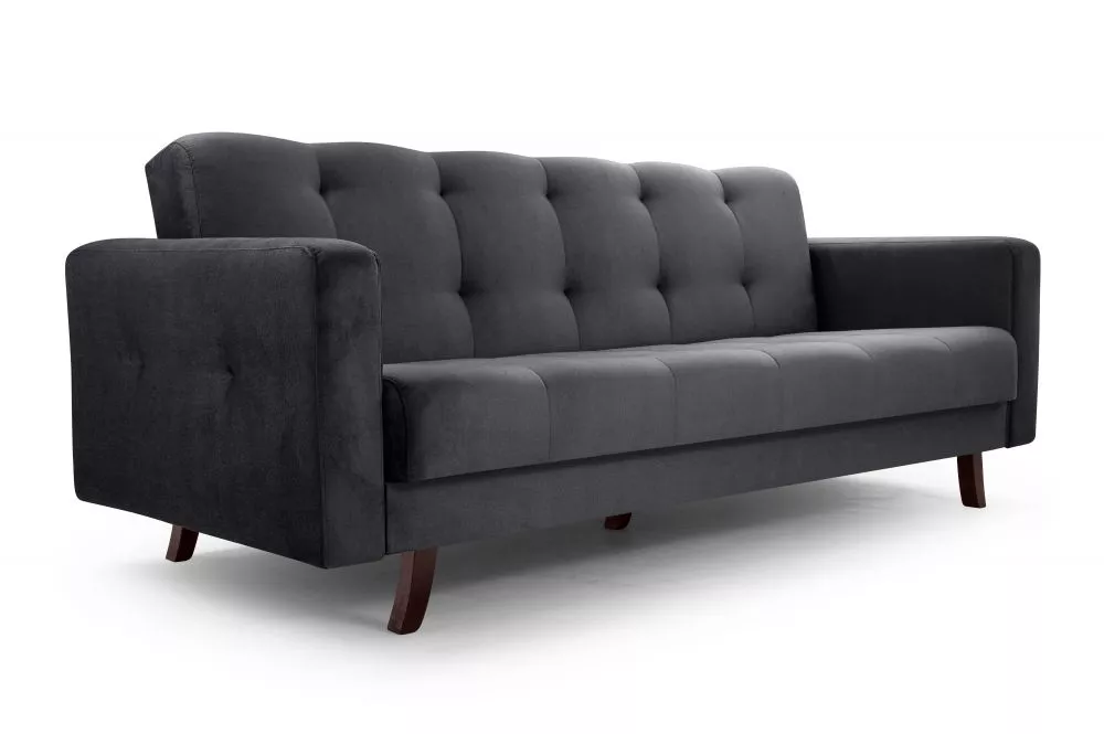 Dīvāns Lizbona Classic Standard · Grafīts · 93 × 227 × 90 cm
