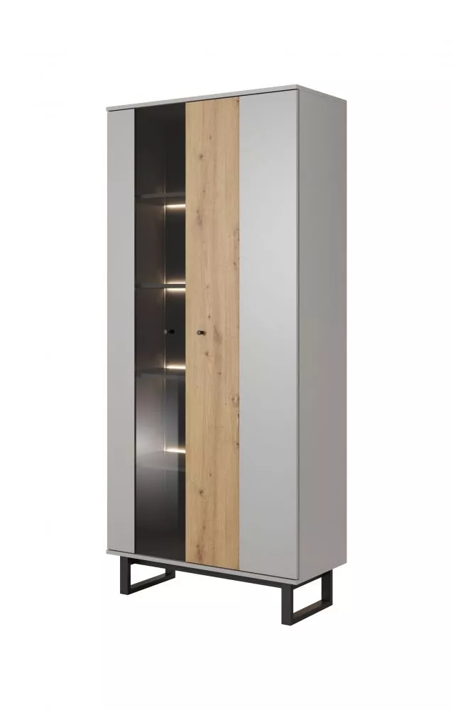 Sekcija Avio WW ar LED Korpusa krāsa: pelēks, · 90 × 40 × 200.2 cm