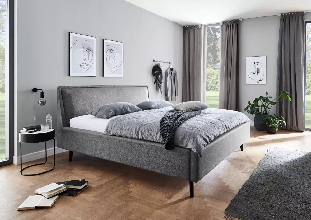 Gulta Frieda Black Standard ar stelāžu Guļamvietas platums: 160 cm, Guļamvietas garums: 200 cm, stelāžas tips: koka, · P