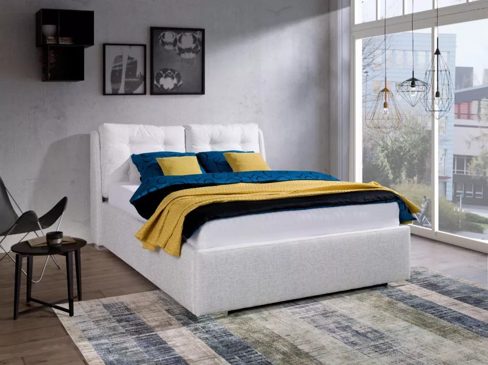 Gulta Andrzej Premium Standard ar stelāžu Guļamvietas platums: 140 cm, Guļamvietas garums: 200 cm, stelāžas tips: Elastī