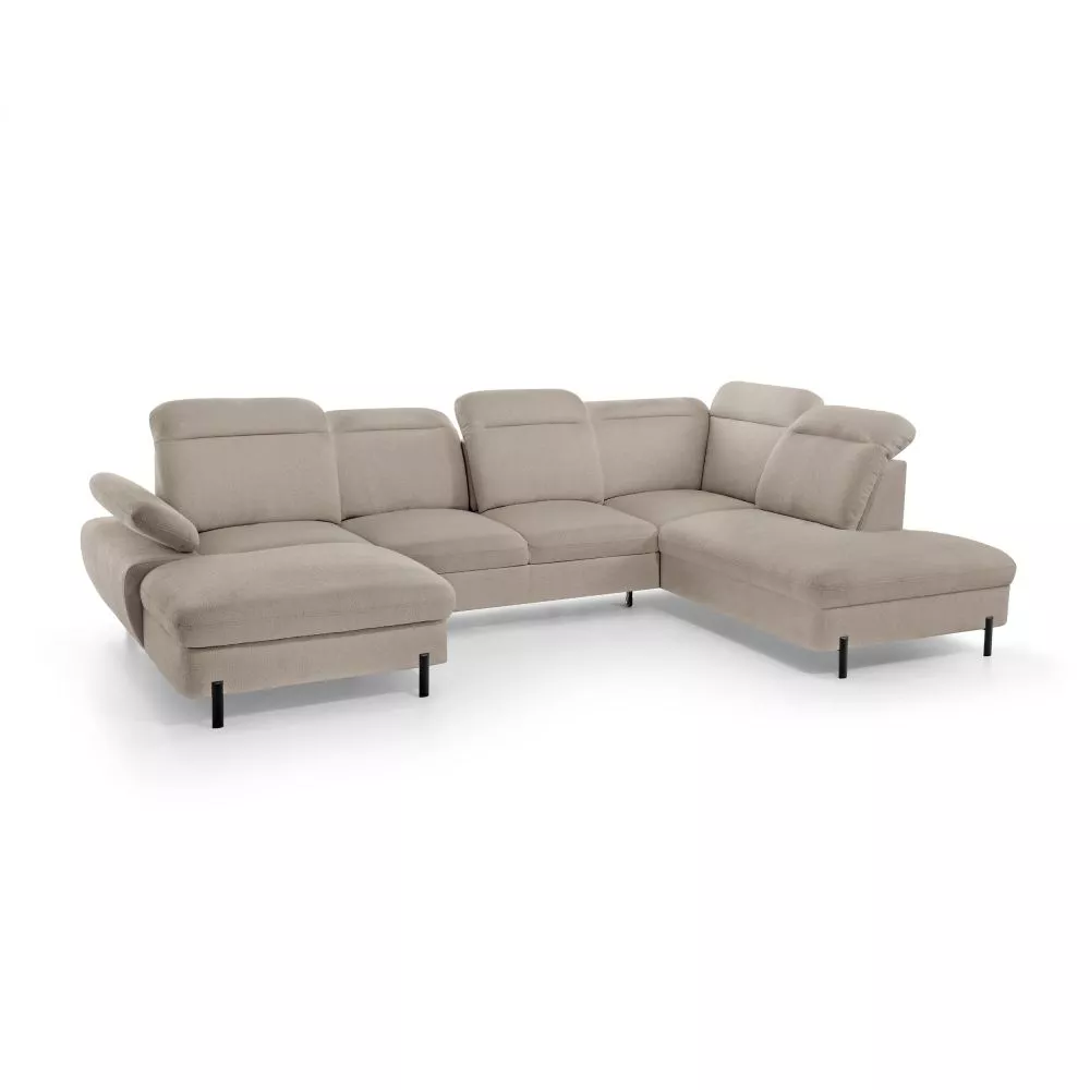 Dīvāns Sienna U Standard · Brūns · 235 × 365 × 93 cm