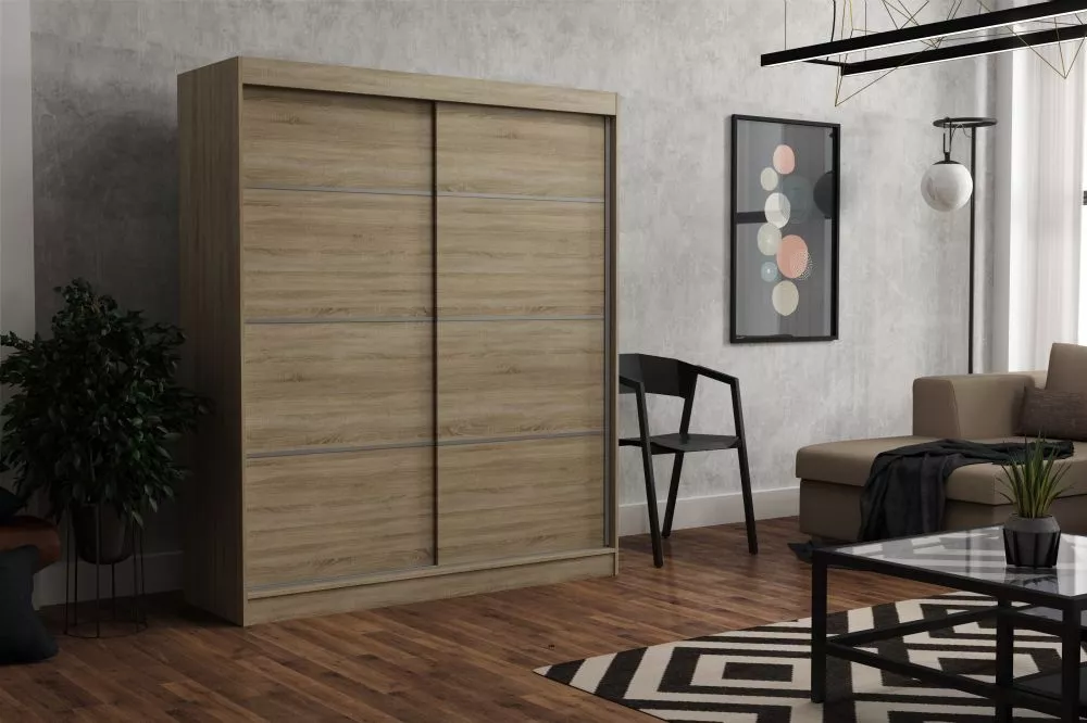 Skapis Rob · Sonoma · 180 × 60 × 215 cm
