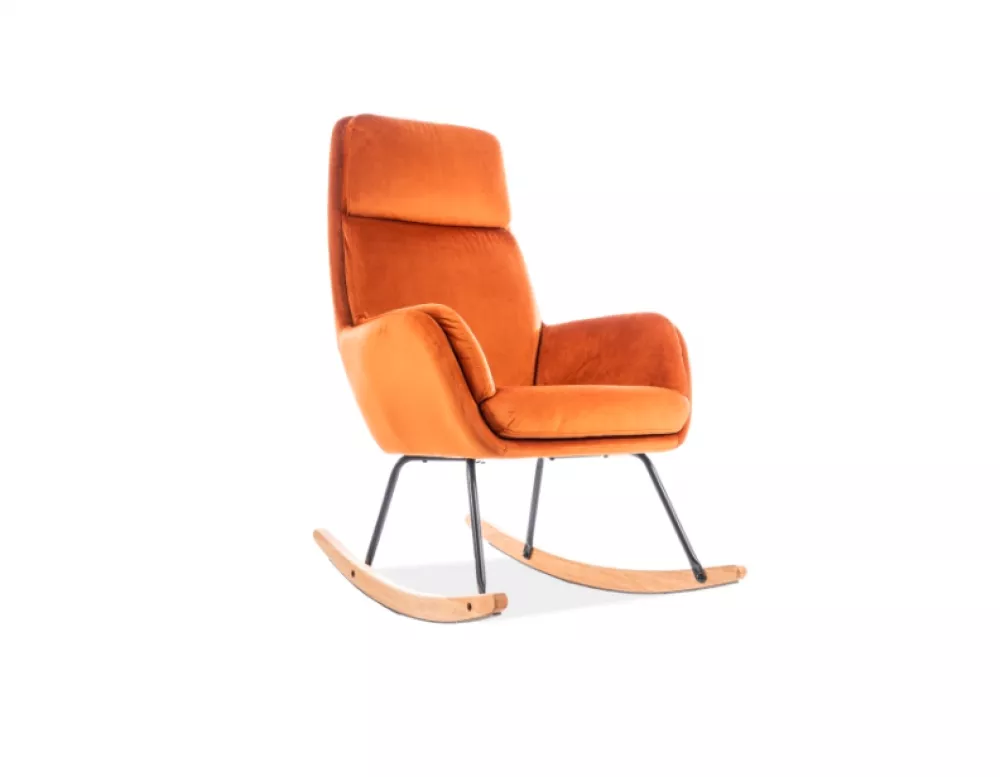Mīksts krēsls Hoover Velvet · Oranžs · 70 × 49 × 106 cm