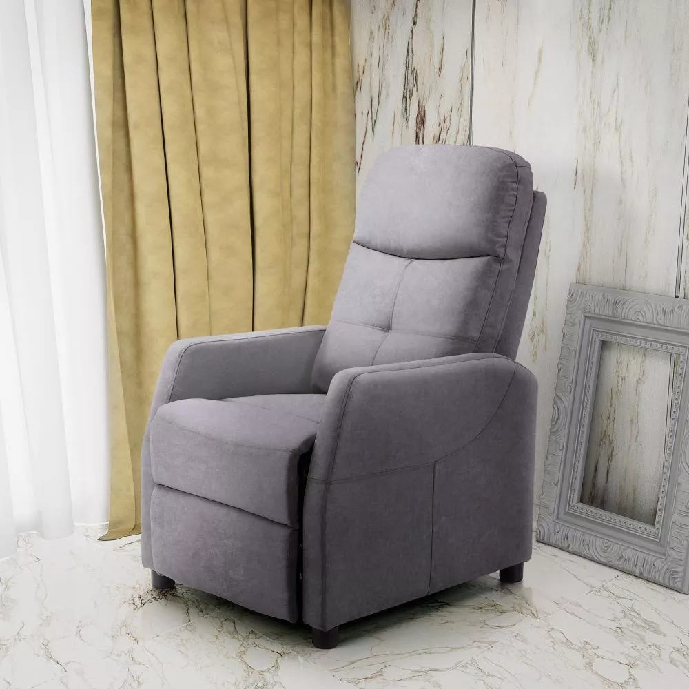 Krēsls Felipe 2 Velvet Comfort · Pelēks · 76 × 64 × 84 cm
