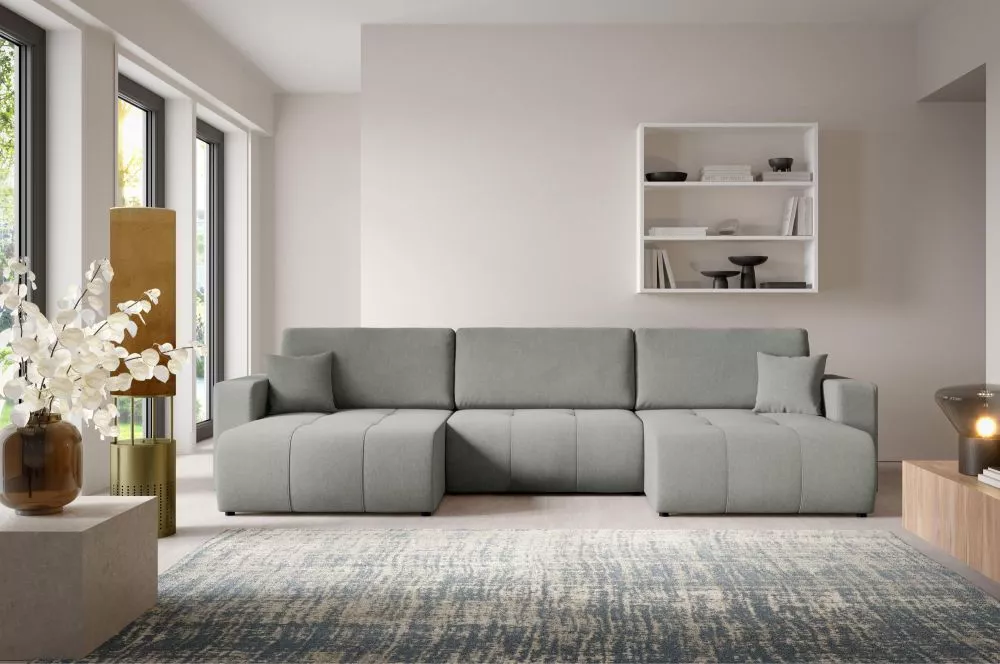 Dīvāns Wind U Standard · Pelēks · 149 × 344 × 82 cm