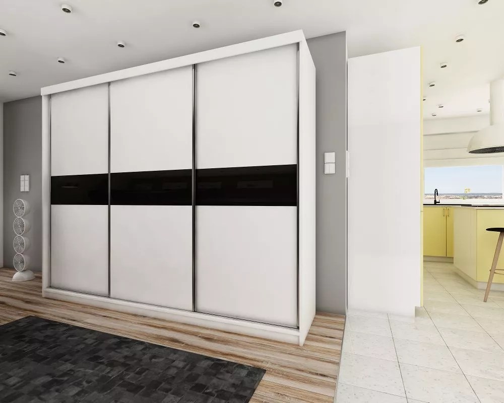 Skapis Top 4 ar LED · Balts · 250 × 62 × 200 cm