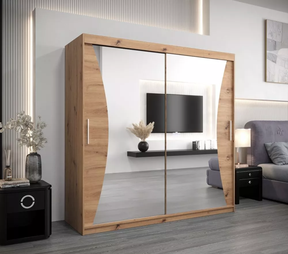 Skapis Monaco · Ozols artisan · 200 × 62 × 200 cm