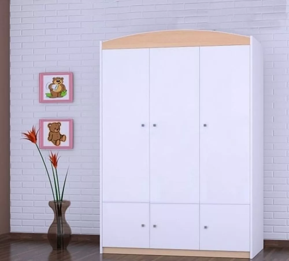 Bērnu skapis Happy SZ10-A · 132 × 54 × 187 cm